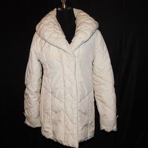 Larry Levine Down Puffer Coat Size Medium Winter Snow Ski